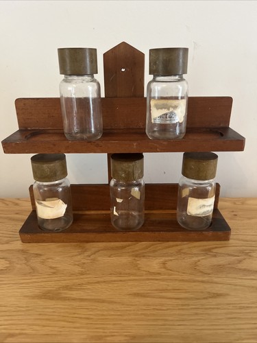 Vintage retro wooden spice - wooden,