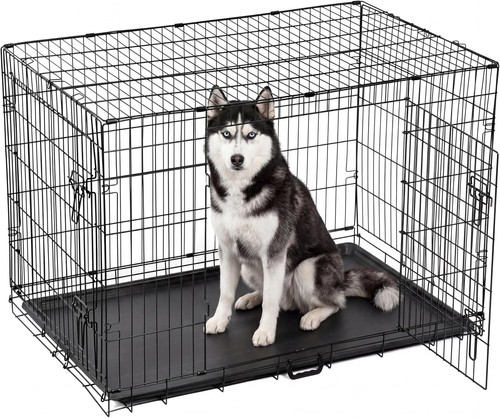 Dog crate large 91cm - crate, folding