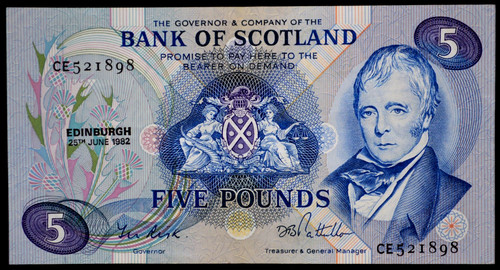 Bank scotland 1982 - of, scotland,