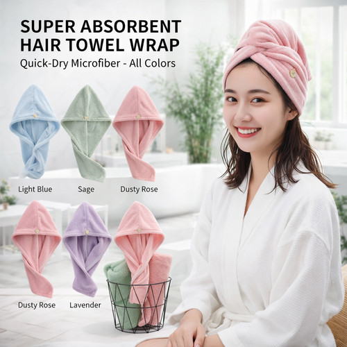 Hair microfiber towel wrap for - microfiber,