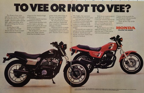 Vintage print 1982 honda - print,
