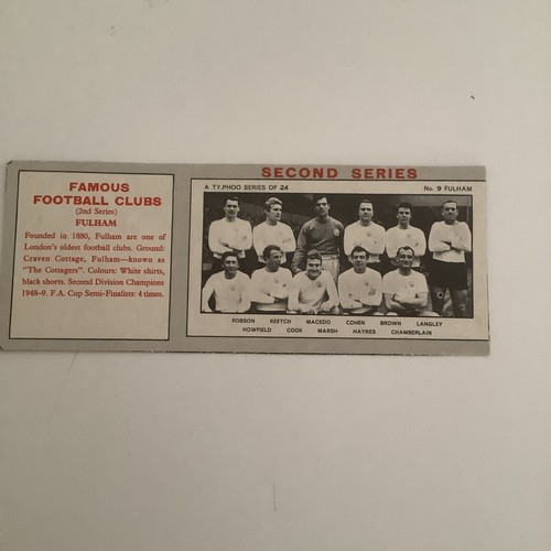 1965 typhoo tea football clubs - 1965,