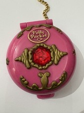 Polly Pocket Ruby Jewel Palace Case Bluebird 1992 Red/Pink Gemstone incomplete