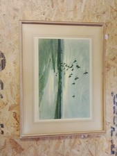Wigeon Beyond The Dunes By Peter Scott Signed 1945 Framed