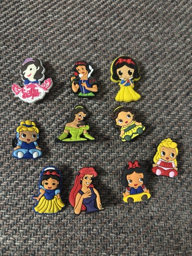 Disney princess shoe charms - disney,