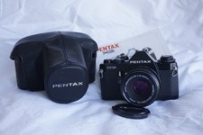 Rare Black Pentax MG Film Camera f2 Pentax Lens Case, Near Mint Condition