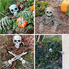 Halloween Outdoor Skeleton Ground Breaker Horror Prop Decoration Skull Arms UK