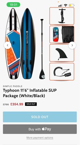 Typhoon inflatable sup - 11'6",