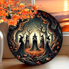 5 WITCHES - Round Metal