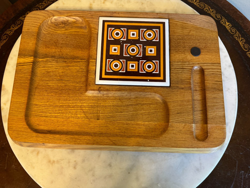 Vintage wooden hostess cheese - wooden,