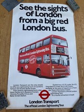 Vintage Original Poster by London Transport ‘London from a Big Red Bus’ 1984