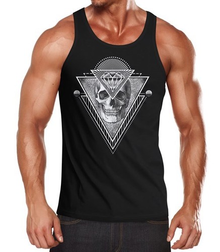 Trendy men tank top - top, skull