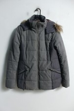 Icepeak Womens Quilted Jacket with Fur Trim - Grey - Size 12 (d59)