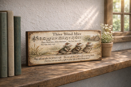 Mouse art sign vintage style - mouse,