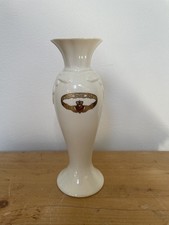 Belleek Donegal Claddagh Irish White Gold Mini Vase China Porcelain flower pot
