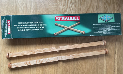 Scrabble deluxe wooden - scrabble,