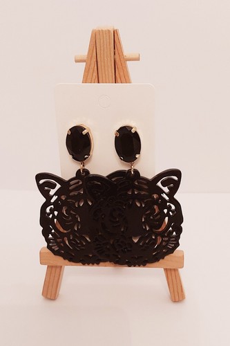 Large black tiger head - large,