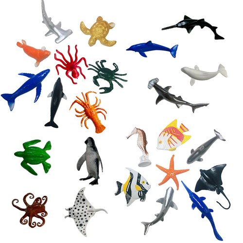 24pcs mini sea - mini, animal