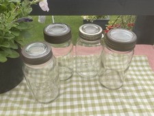 4 X Kilner  Mason Vintage Retro Old Glass Storage Kitchen jars ,preserving Lot