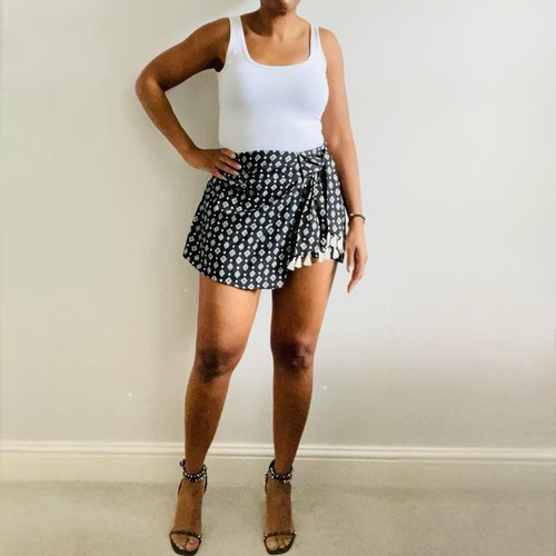 Zara black white - zara, skort