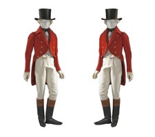 Men's Red Wool Regency Tailcoat - Jeremy Malcolm Inspired, Double-Breasted Coat