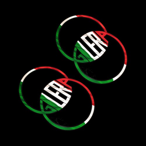 Gilera reflective italian flag - reflective,