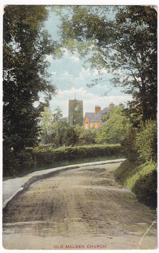 Old malden church - old,