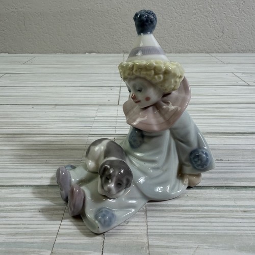Lladro pierrot clown with - lladro,