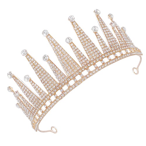 Rhinestone tiara crown - rhinestone,