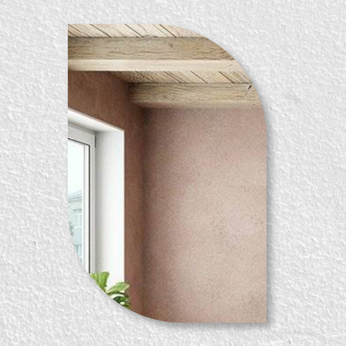 Half arch mirror acrylic - acrylic, wall