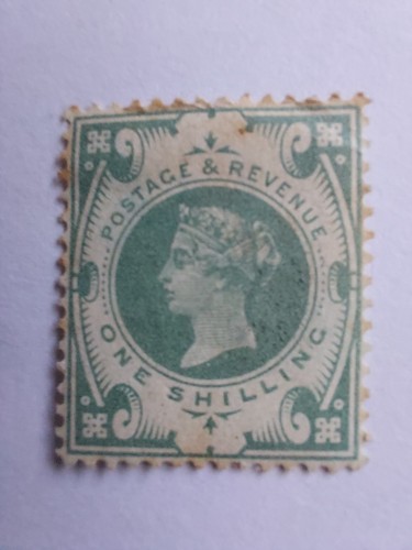 1887 mint shilling - qv,