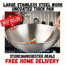Large Stainless Steel Wok