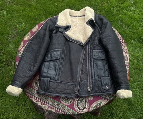Leather flying jacket aviation - leather,
