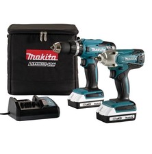 Makita 18V 2 x 2 Li-ion Cordless Combi drill & impact driver DK18922AX2
