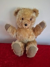 Vintage CHAD VALLEY/CHILTERN 1960s Mohair Teddy Bear with Label Soft rare 
