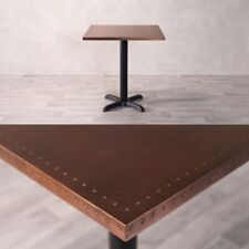 COPPER TOP CAFE TABLE RANGE COPPER RESTAURANT TABLE VARIOUS SIZES AND BASES