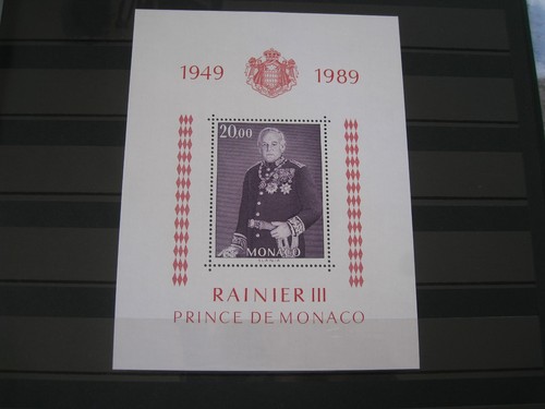 Monaco mnh 1989 rainier - monaco, m/s