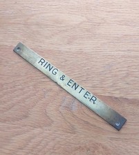Small Vintage Brass "Ring and