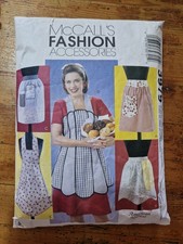 McCall's Fashion Accessories Apron Pinny Pattern 3979 American Hostess Complete