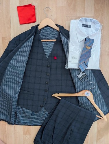 Jeff banks piece plaid suit - banks,