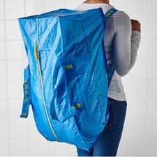 IKEA backpack , Special Edition, Trunk for trolley, blue, 73x35x30 cm 76L