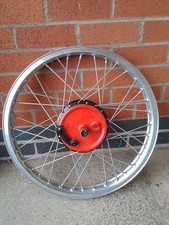 Francis Barnet competition front wheel. 21" fully rebuilt. borrani style rim.