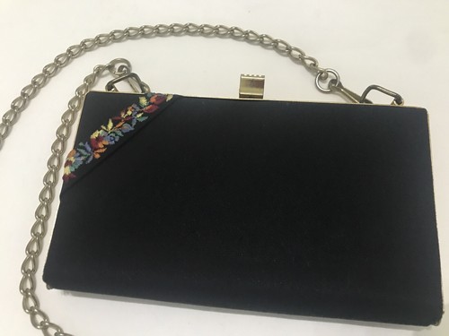 Vintage 50s black crepe - 50s,