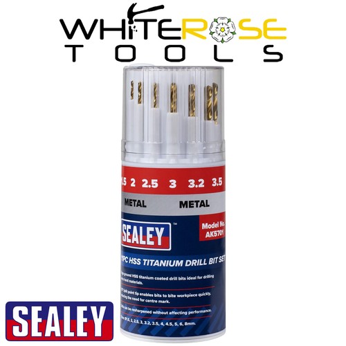 Sealey hss titanium drill bit - hss,
