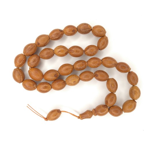 Raw juniper worry beads - worry,
