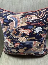 Pair of Chinoiserie Warner Fabric Cushion Covers.