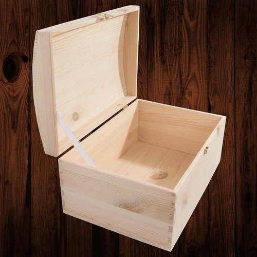 Large wooden treasure chest - chest, /