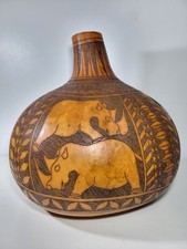 Vintage Etched Calabash