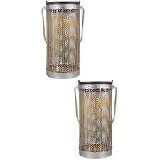  2 Count Outdoor Projection Solar Light Hanging Lights Landscape Lighting