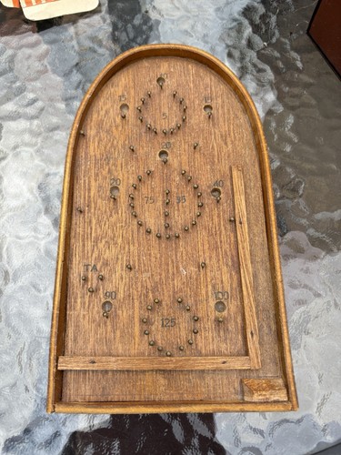 Vintage wooden bagatelle board - wooden,